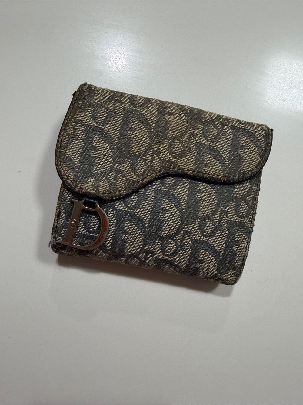 Vintage Dior Monogram Saddle Bifold Wallet